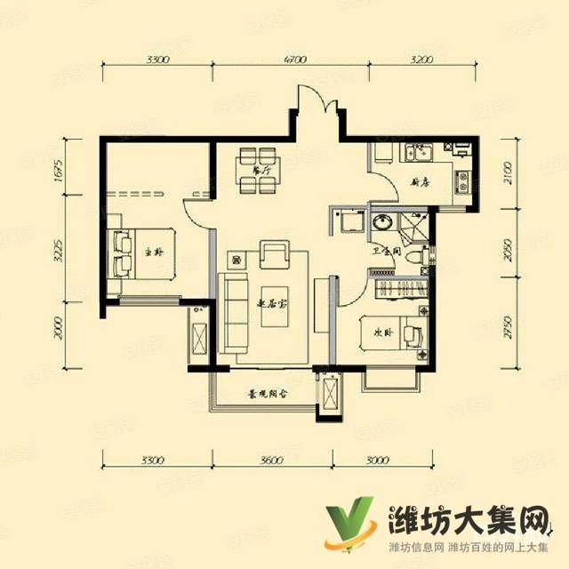 東風(fēng)街上城佳樂(lè)家近茂華紫苑公館93平2室精裝出稅6
