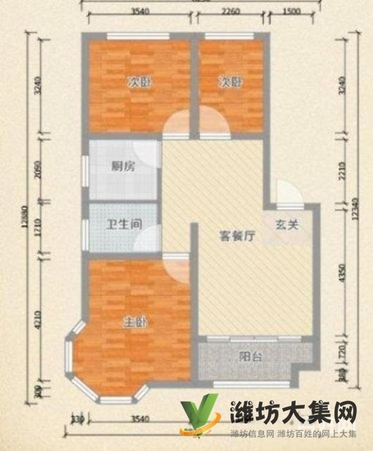 市北區(qū)供暖好位置佳的新龍現(xiàn)代城，精裝兩室，拎包入住
