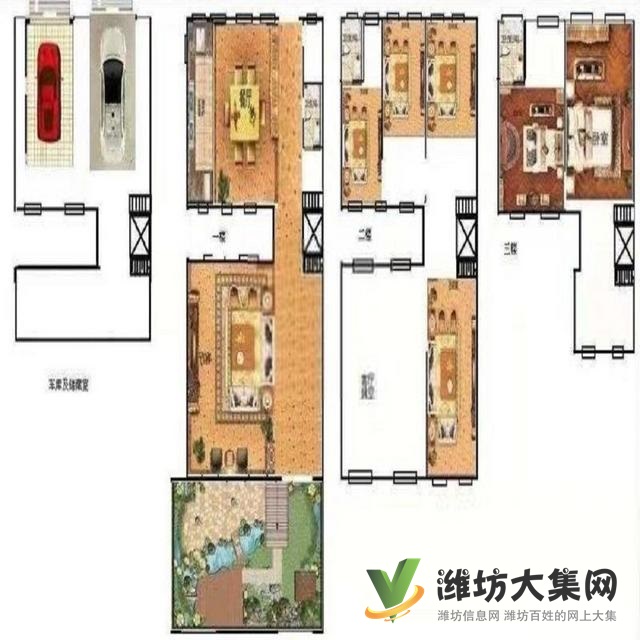 鳶都湖畔高檔別墅信圓居，挑空大堂，帶花園帶觀景露臺